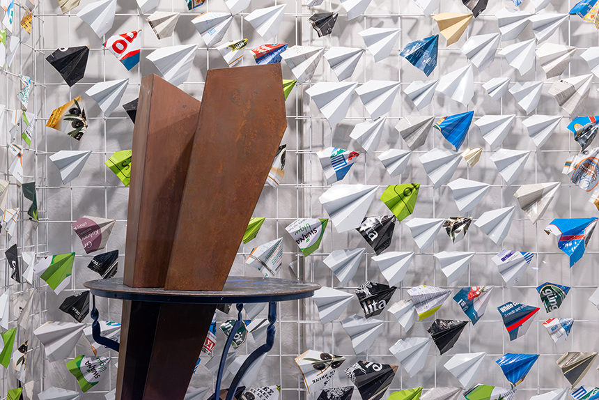 Giorgi Okropiridse; Landschaft mit Mwe; Schaufenster Denis; Foto: Martina Gasser
